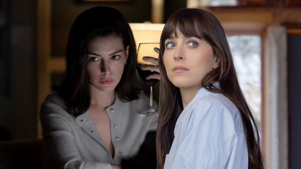 Dakota Johnson and Anne Hathaway’s Hair and Makeup Foreshadow “Verity’s” Shocking Twist